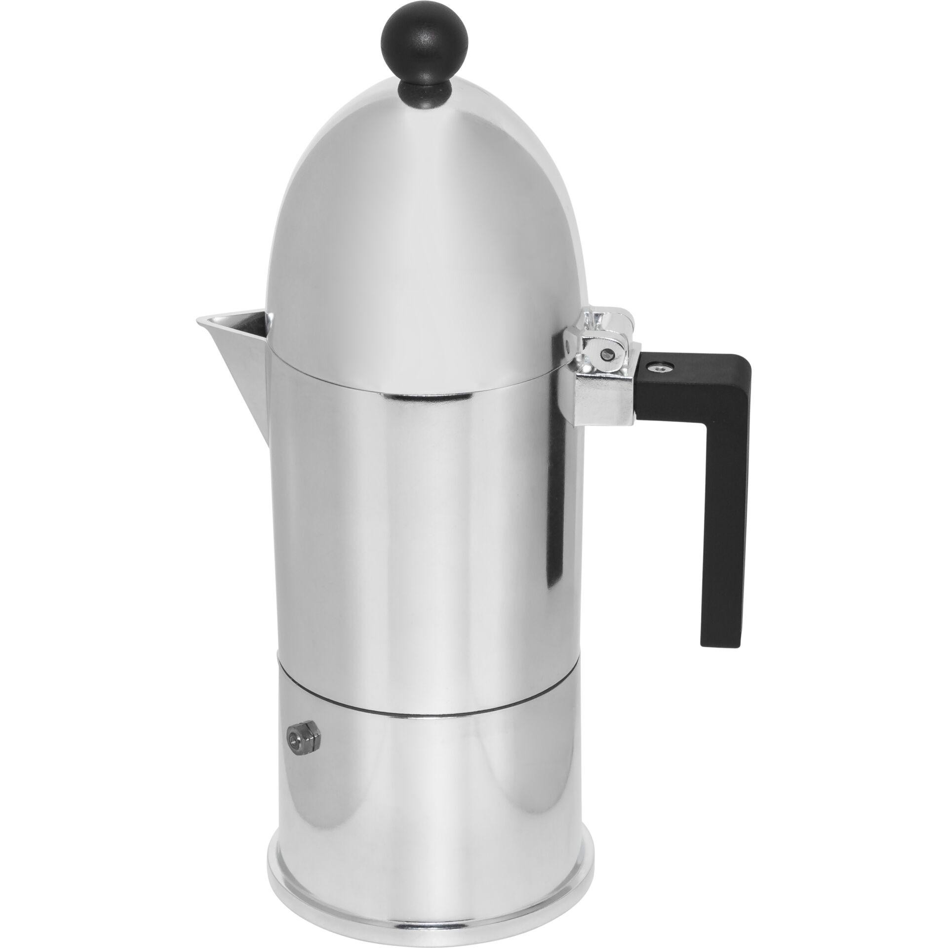 Alessi A9095/6 B caffettiera manuale Moka Alluminio - Alessi A9095/6