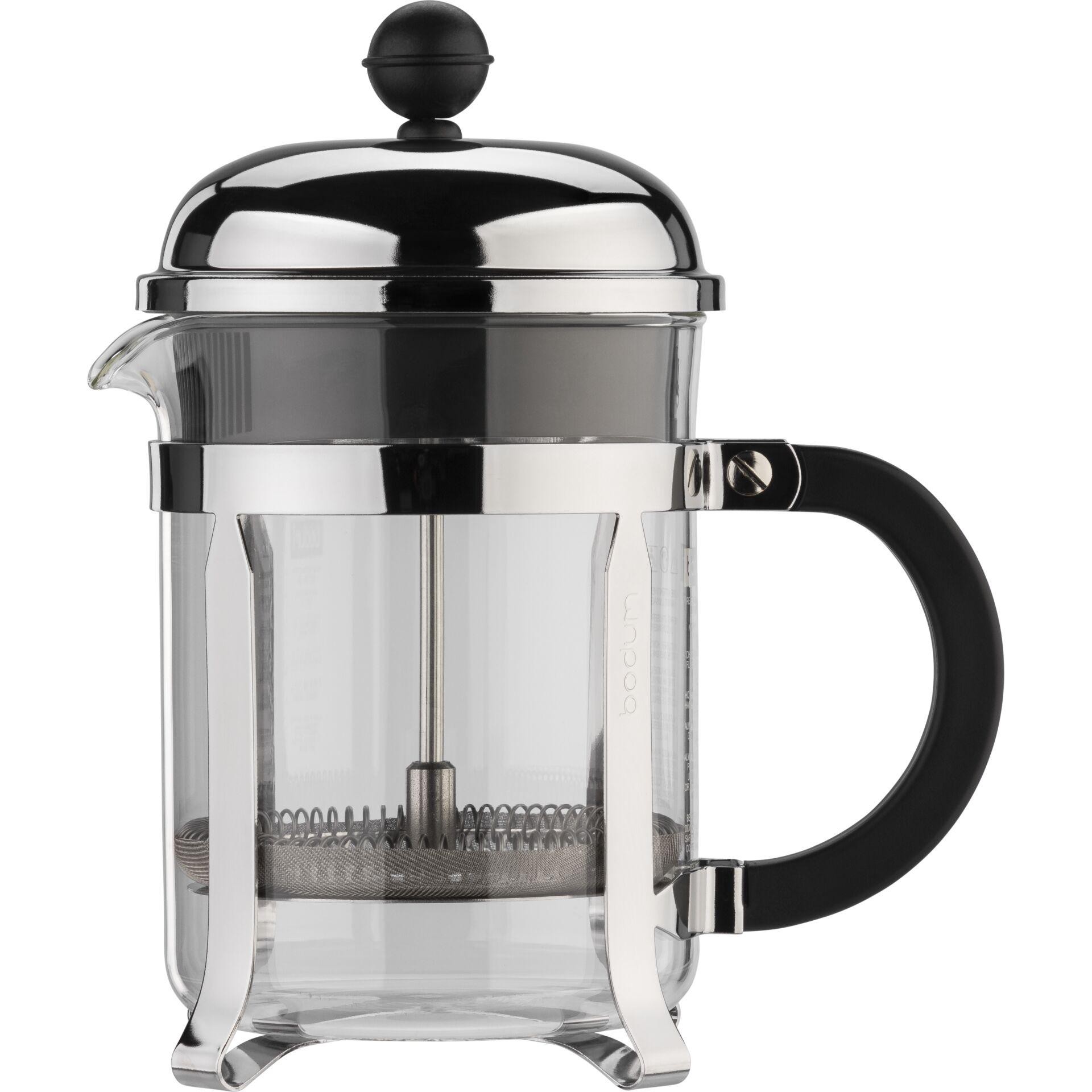 Bodum Chambord Noir, Acier inoxydable, Transparent - Bodum Chambord,