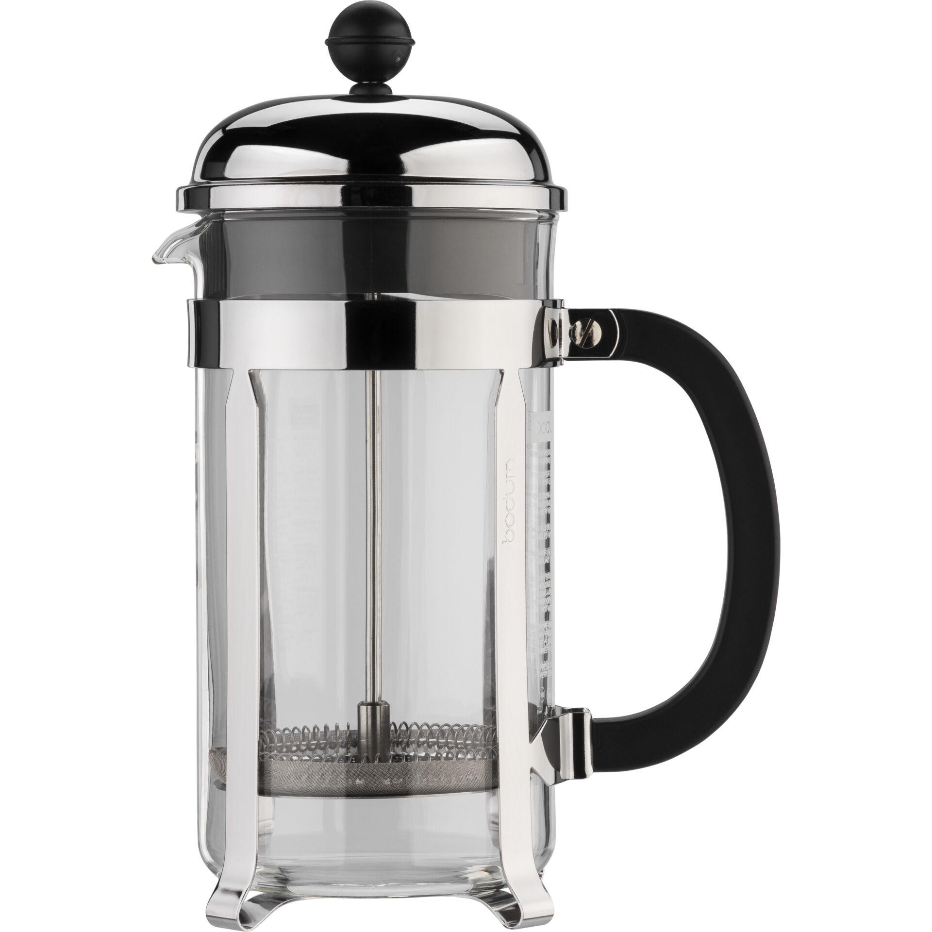 Bodum Chambord Black, Chrome, Transparent - Bodum Chambord, Black,