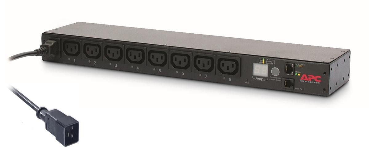 APC AP7921B power distribution unit (PDU) 8 AC outlet(s) 0U/1U Black -