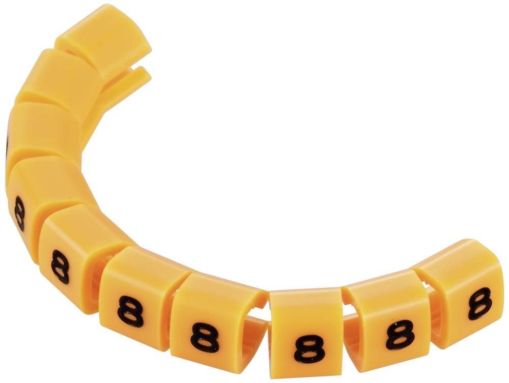TRU Components TC-MB1/8203 Kennzeichnungsclip Aufdruck 8 Auß