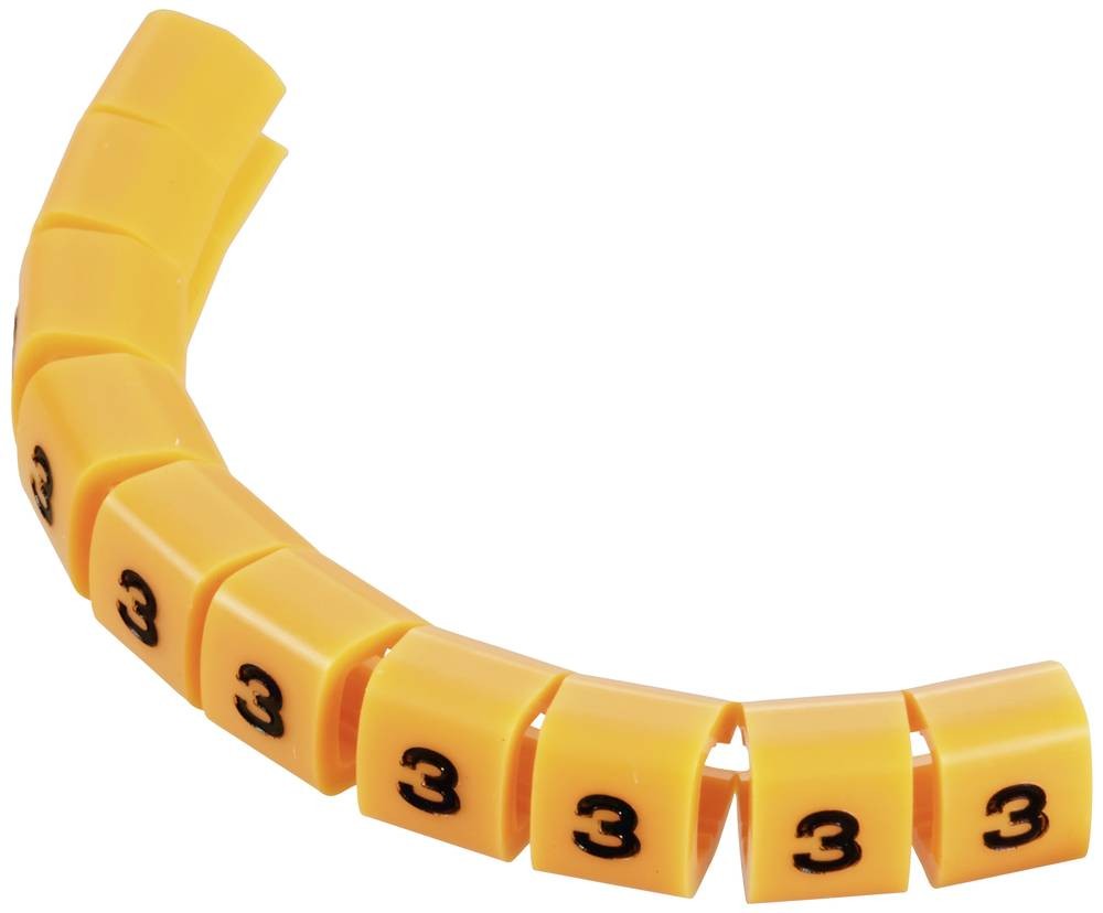 TRU Components TC-MB1/3203 Kennzeichnungsclip Aufdruck 3 Auß