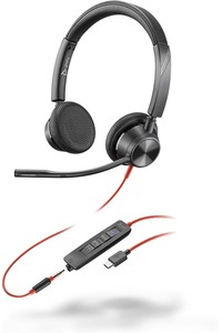 HP Poly Cuffie stereo Poly Blackwire 3325 con connettore USB-C,