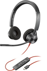 HP Poly Cuffie stereo Poly Blackwire 3320 con connettore USB-C +