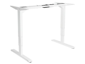 Equip ERGO Electric Sit-Stand Desk Frame, Dual Motor, White - Equip