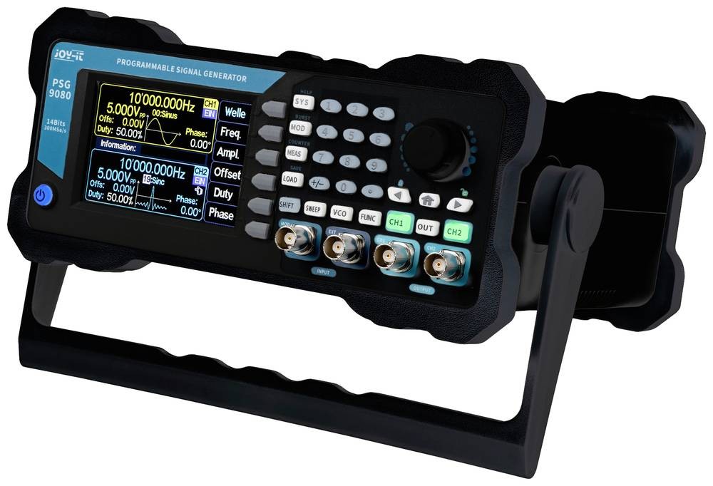 Joy-it JT-PSG9080-B Signalgenerator 0 MHz - 80 Hz 2-Kanal Dreieck,