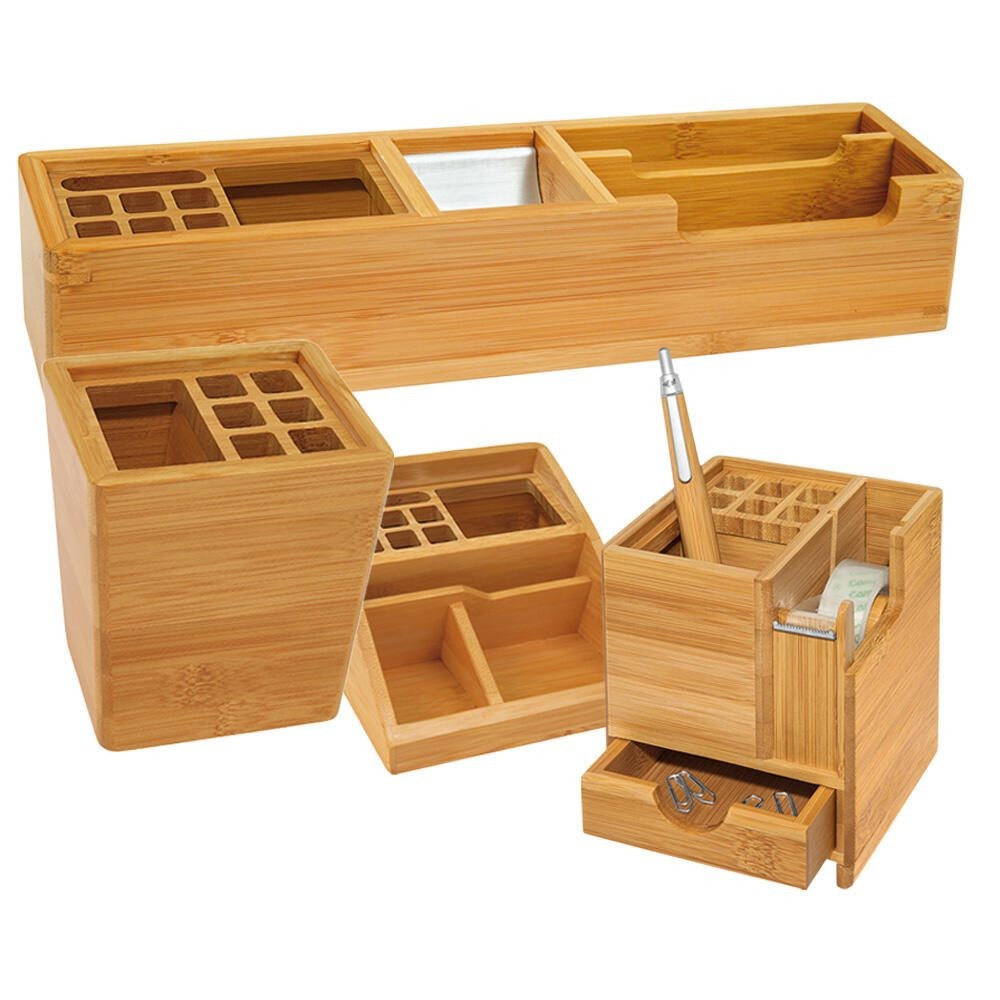 Wedo 61 1007 organizzatore per cassetto di scrivania Bamboo Legno -