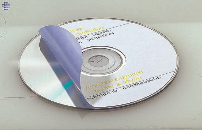 HERMA CD-Etiketten CD-Etik. Ø 116 mm 4471 weiß