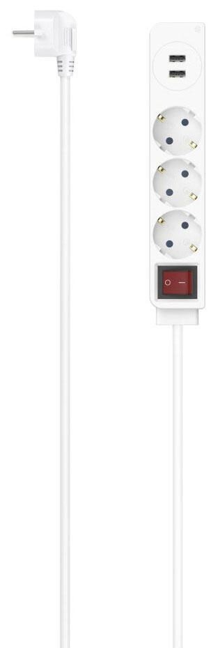 Hama 00223181 power extension 1.4 m 3 AC outlet(s) Indoor White -