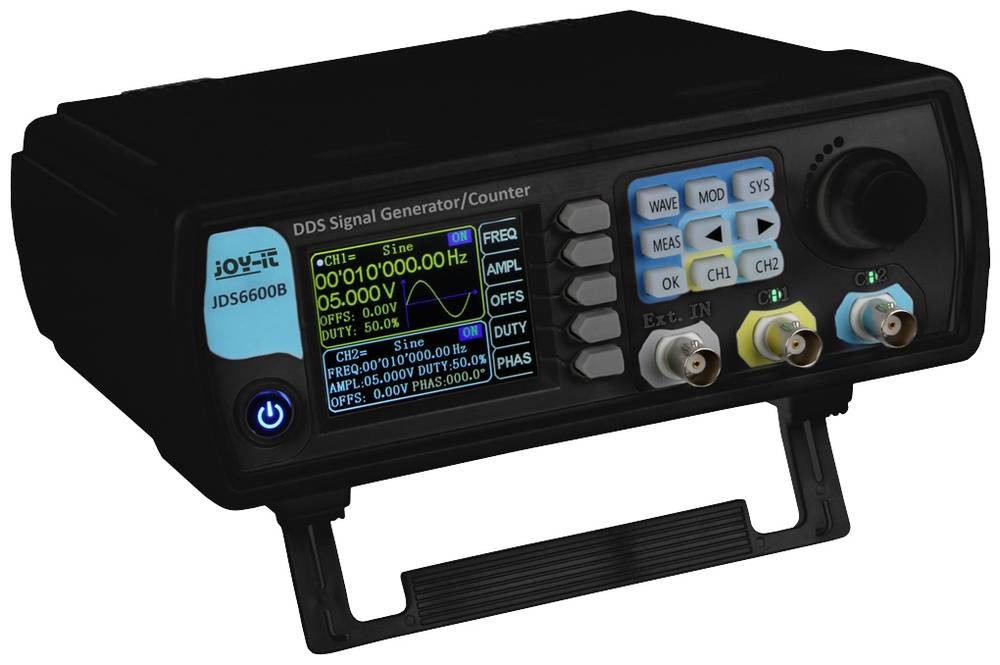 Joy-it JT-JDS6600-B Signalgenerator 0 Hz - 60 MHz 2-channel Dreieck,