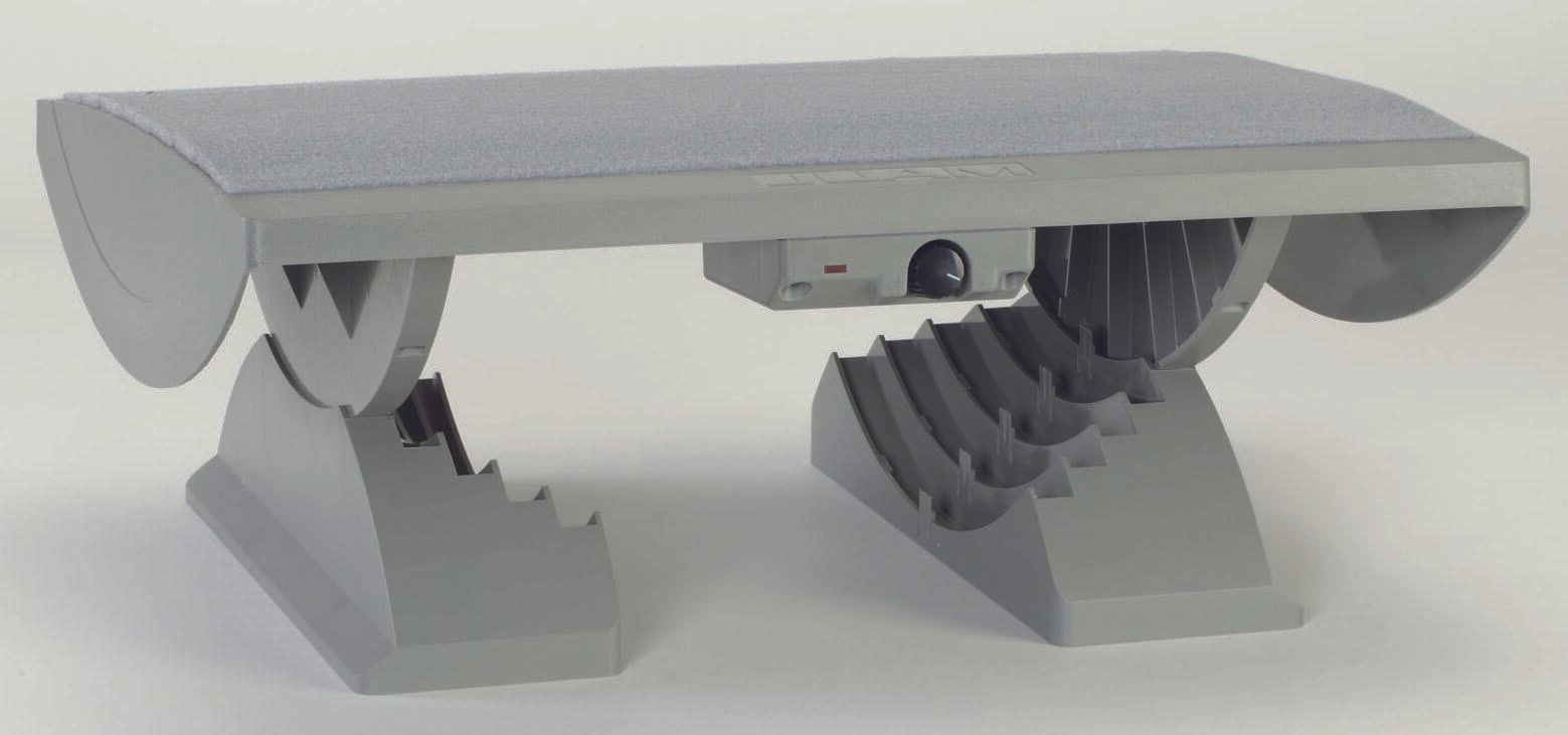 MAUL ergonomische Füßstütze Pro beheizt 45x39cm grey