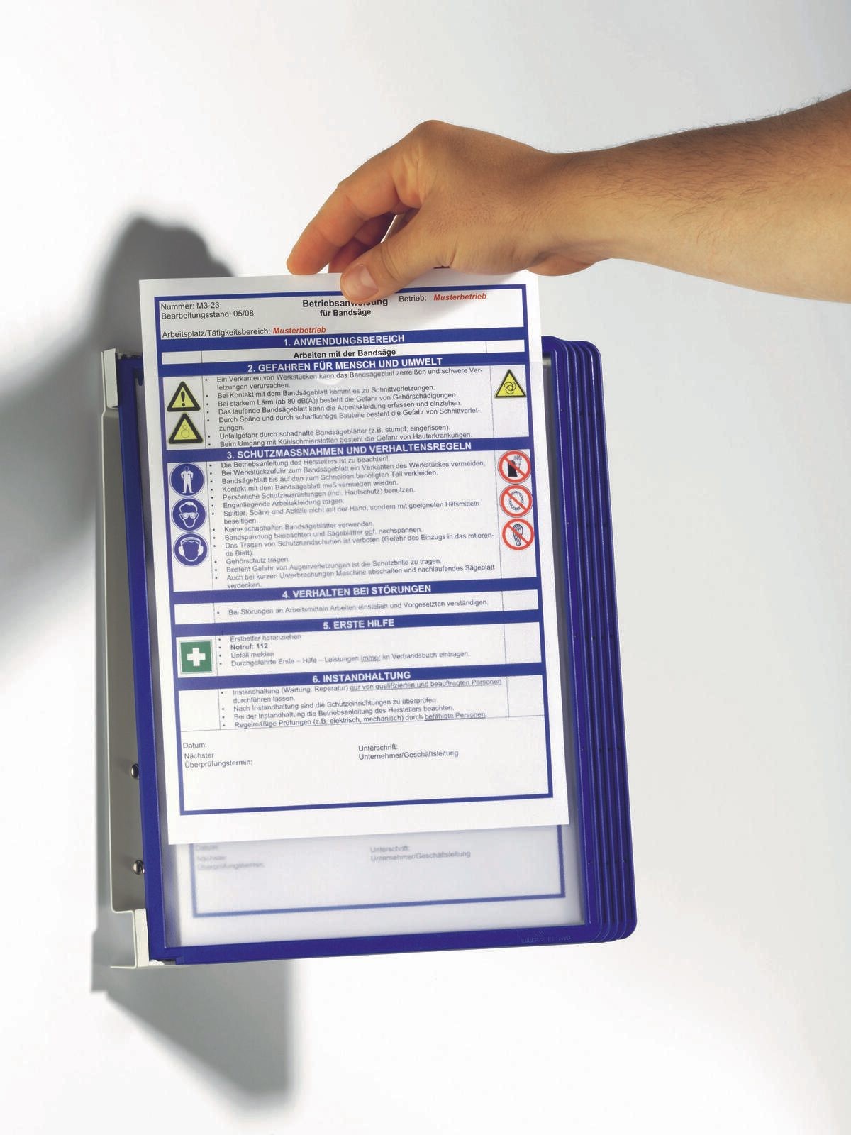 Durable 5551-07 document display carousel Portrait A4 - Durable 5551-
