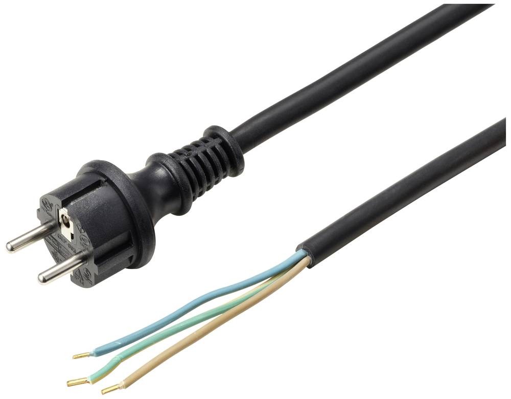 Conrad SY-6029114 Strom Anschlusskabel Schwarz 10.00 m Black 10 m CEE
