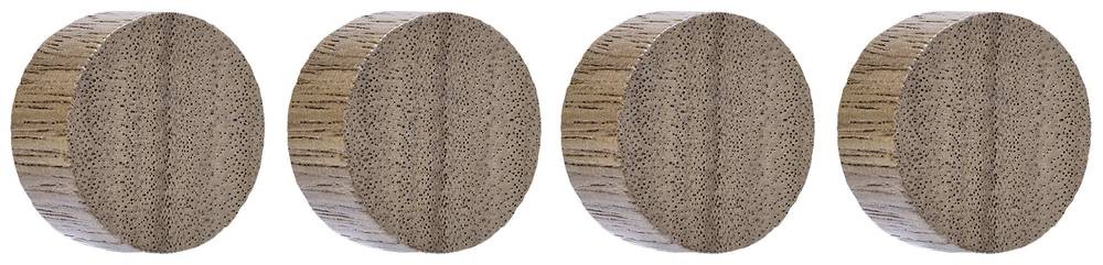 Magnetoplan Magnet Circle (Ø) 30mm Walnuss 4 St. 1665451