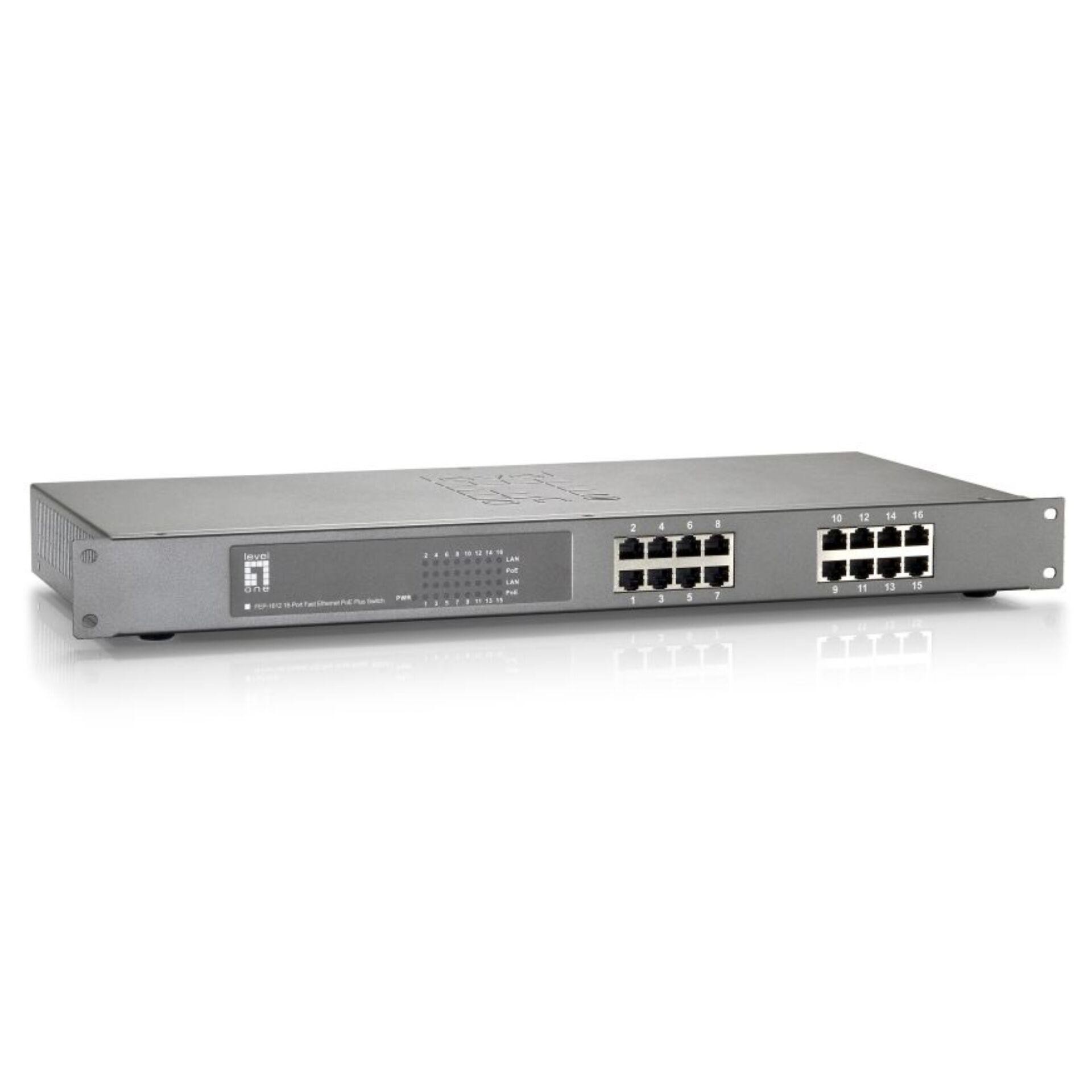 LevelOne FEP-1612W120 switch di rete Fast Ethernet (10/100) Supporto