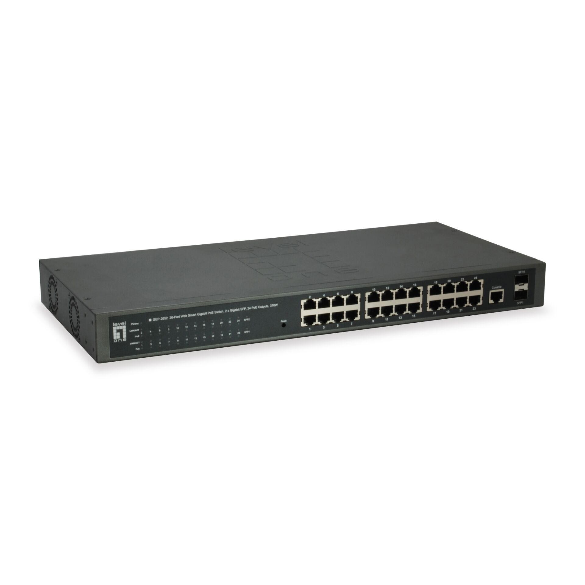 LevelOne GEP-2652 network switch Managed L2 Gigabit Ethernet (10/100/