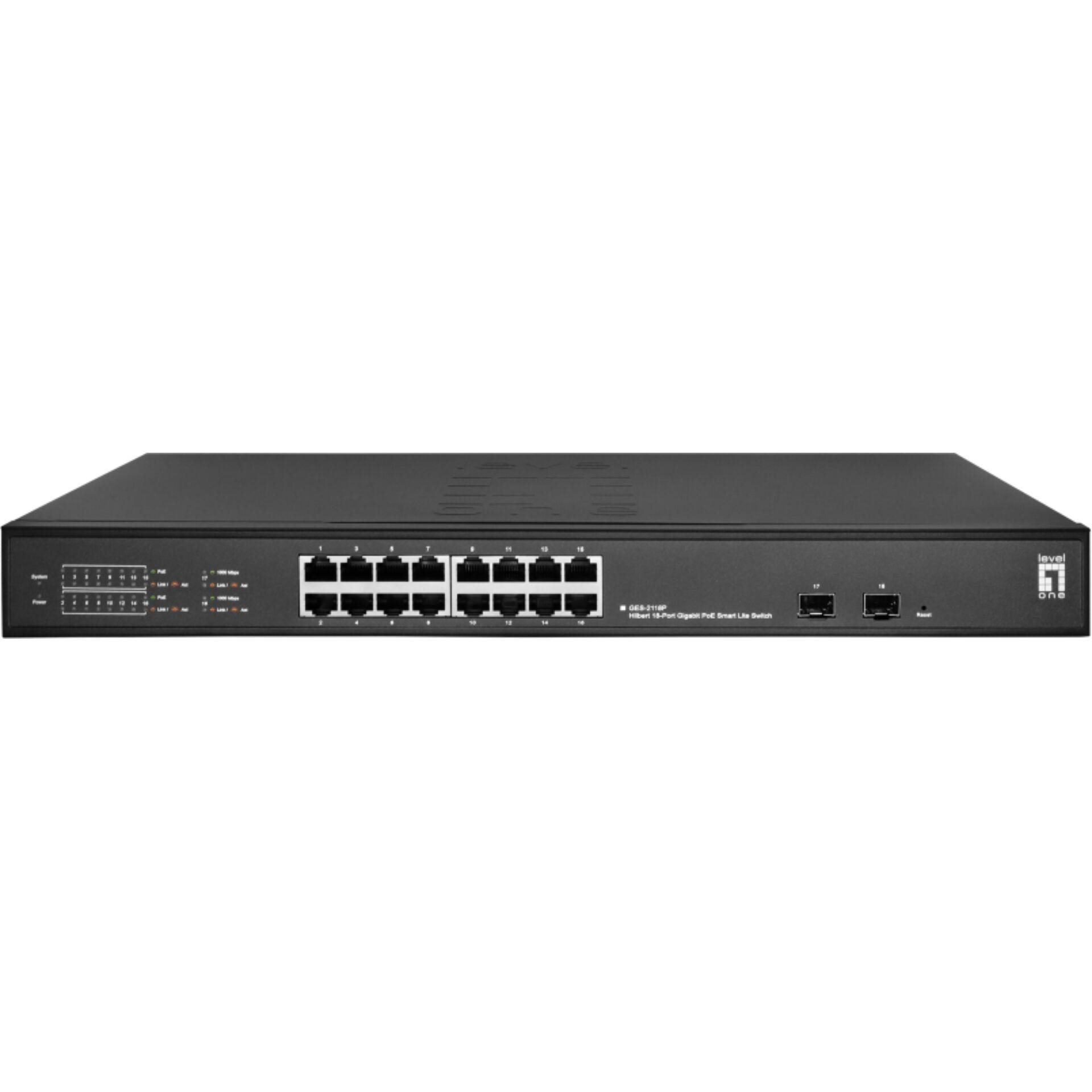 LevelOne GES-2118P switch di rete Gestito L2 Gigabit Ethernet (10/100/
