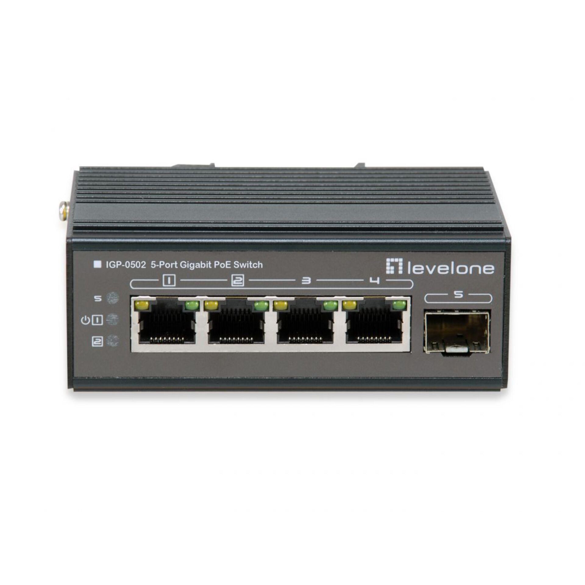 LevelOne IGP-0502 network switch Unmanaged Gigabit Ethernet (10/100/