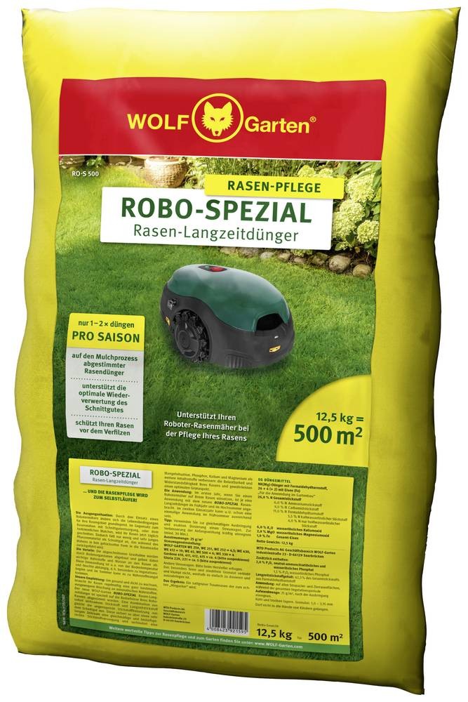 WOLF-Garten 3836055 Rasendünger RO-S 500 ROBO SPEZIAL 12.5kg