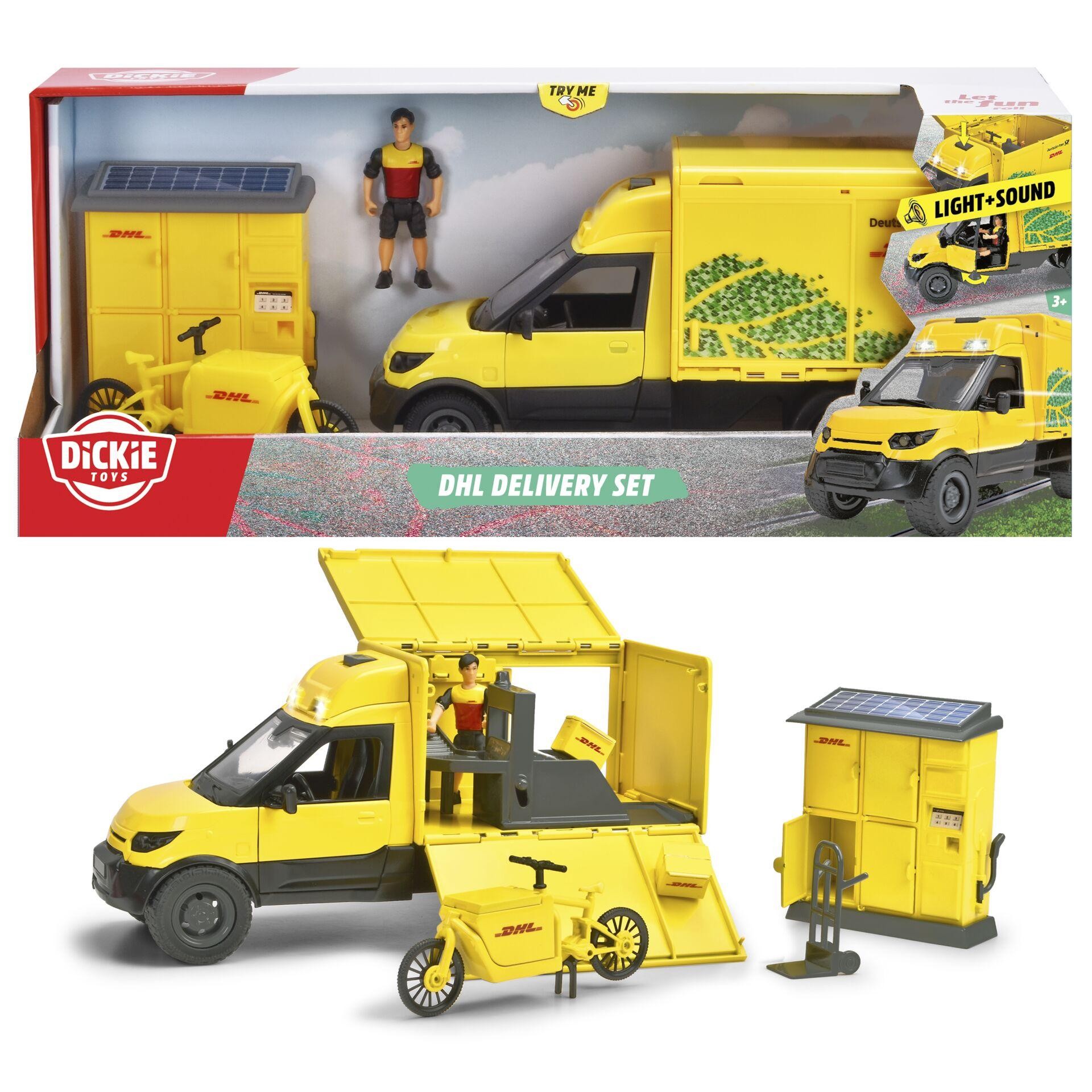 Dickie Toys LKW Modell DHL Delivery Set Fertigmodell LKW Modell