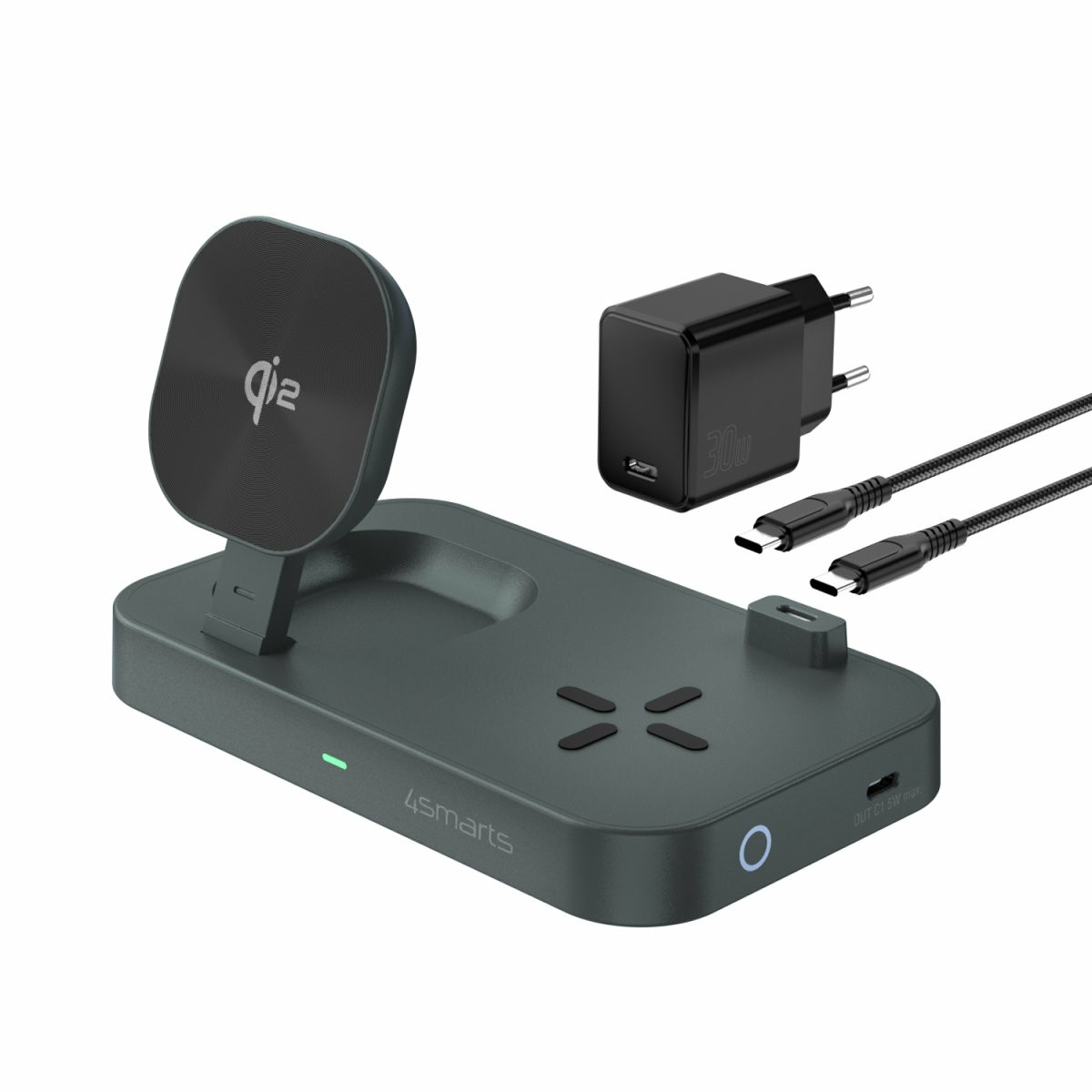 4smarts 540997 mobile device charger Universal Grey USB Wireless