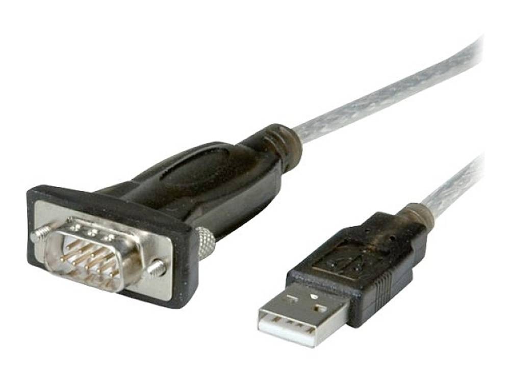 ROLINE 12.02.1163 serial cable Grey 1.8 m USB Type-A DB-9 - ROLINE 12.