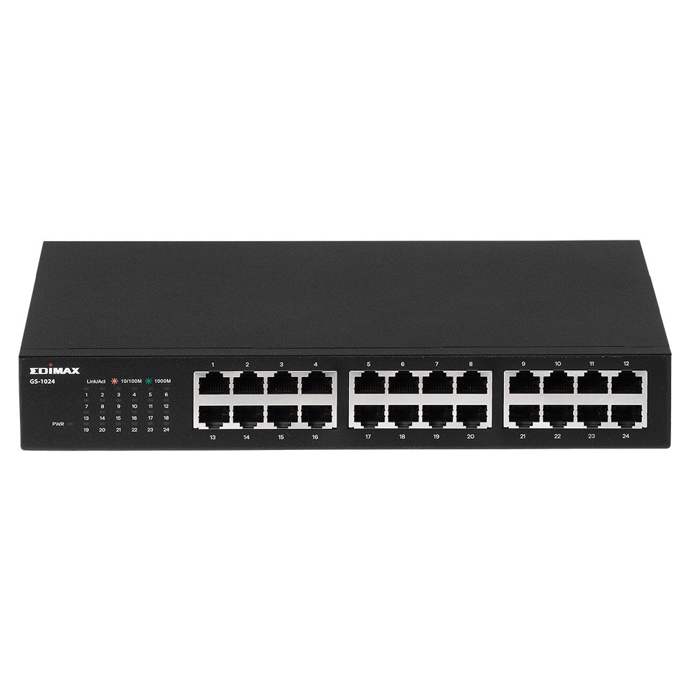 Edimax GS-1024 network switch Gigabit Ethernet (10/100/1000) Black -