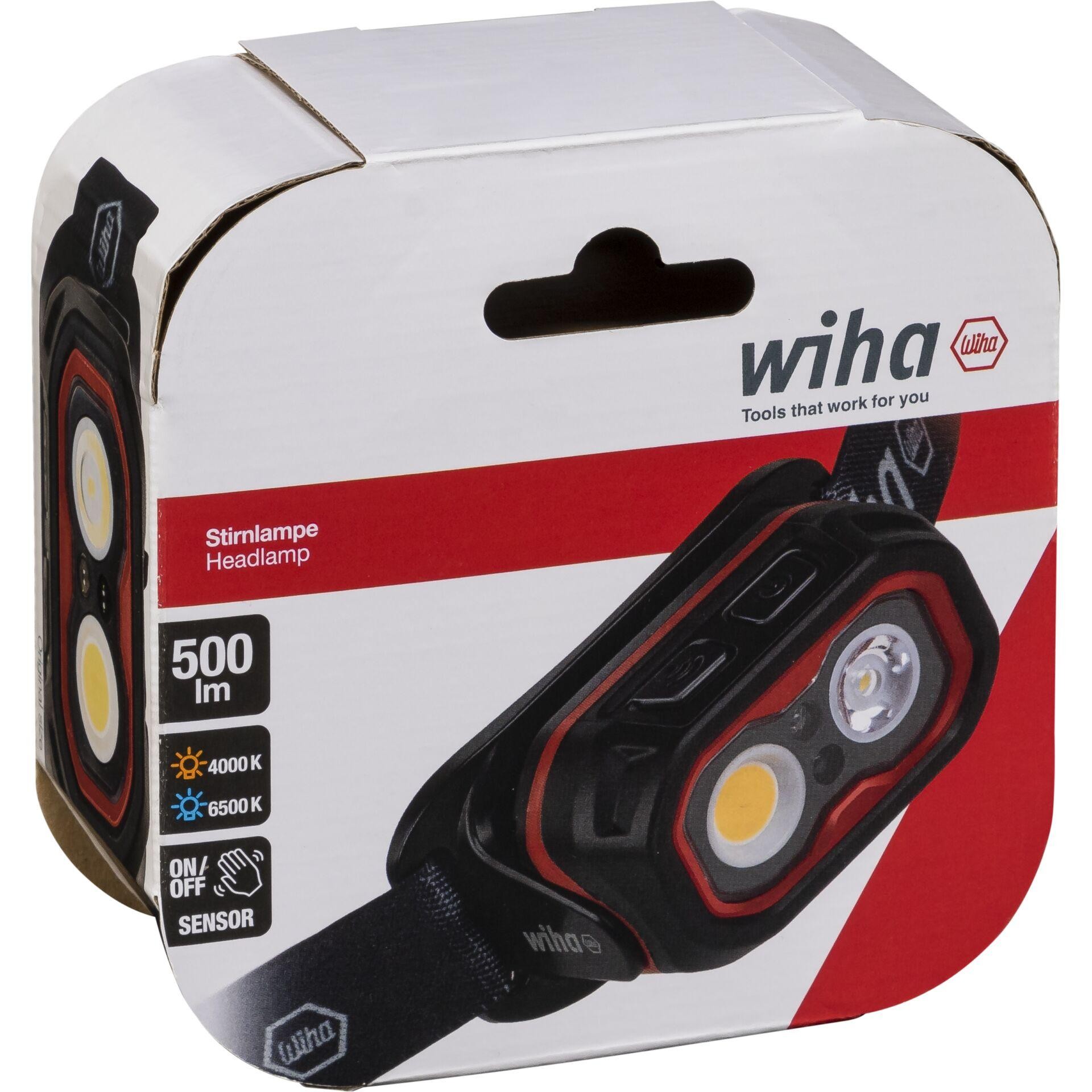 Wiha SB490HT01 Stirnlampe akkubetrieben 500lm 45700