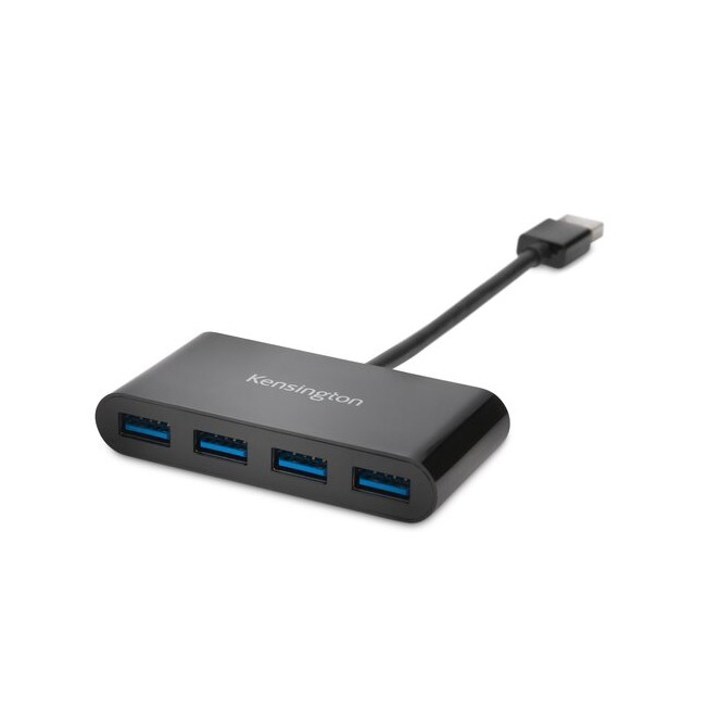 Kensington K39121EU USB-Hub 4 Port USB-A USB 3.0 5 GBit/s Schwarz