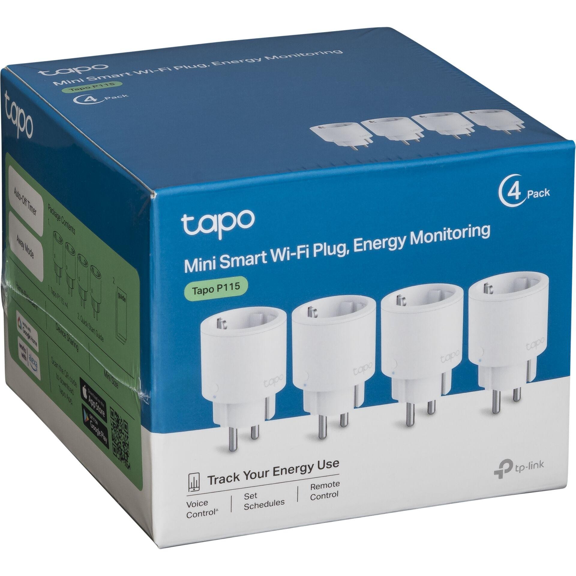 TP-Link Tapo P115(4-pack) smart plug 3680 W White - TP-Link Tapo P115(