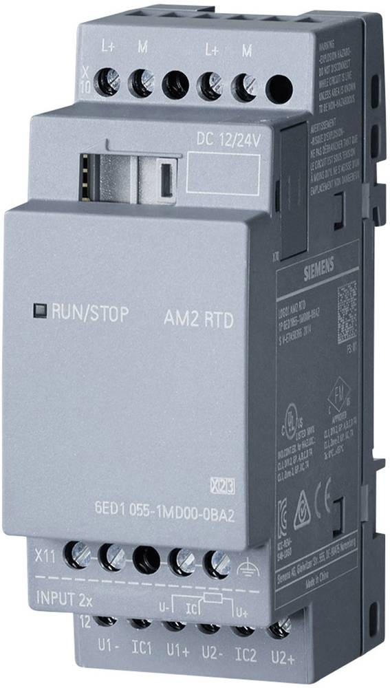 Siemens LOGO! AM2 RTD 0BA2 SPS-extensionsmodul 12 V/DC, 24 V/DC