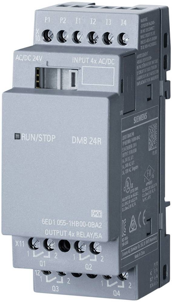 Siemens LOGO! DM8 24R Exp. mod. 2 MW, 4DI/4DO - Siemens LOGO! DM8 24R