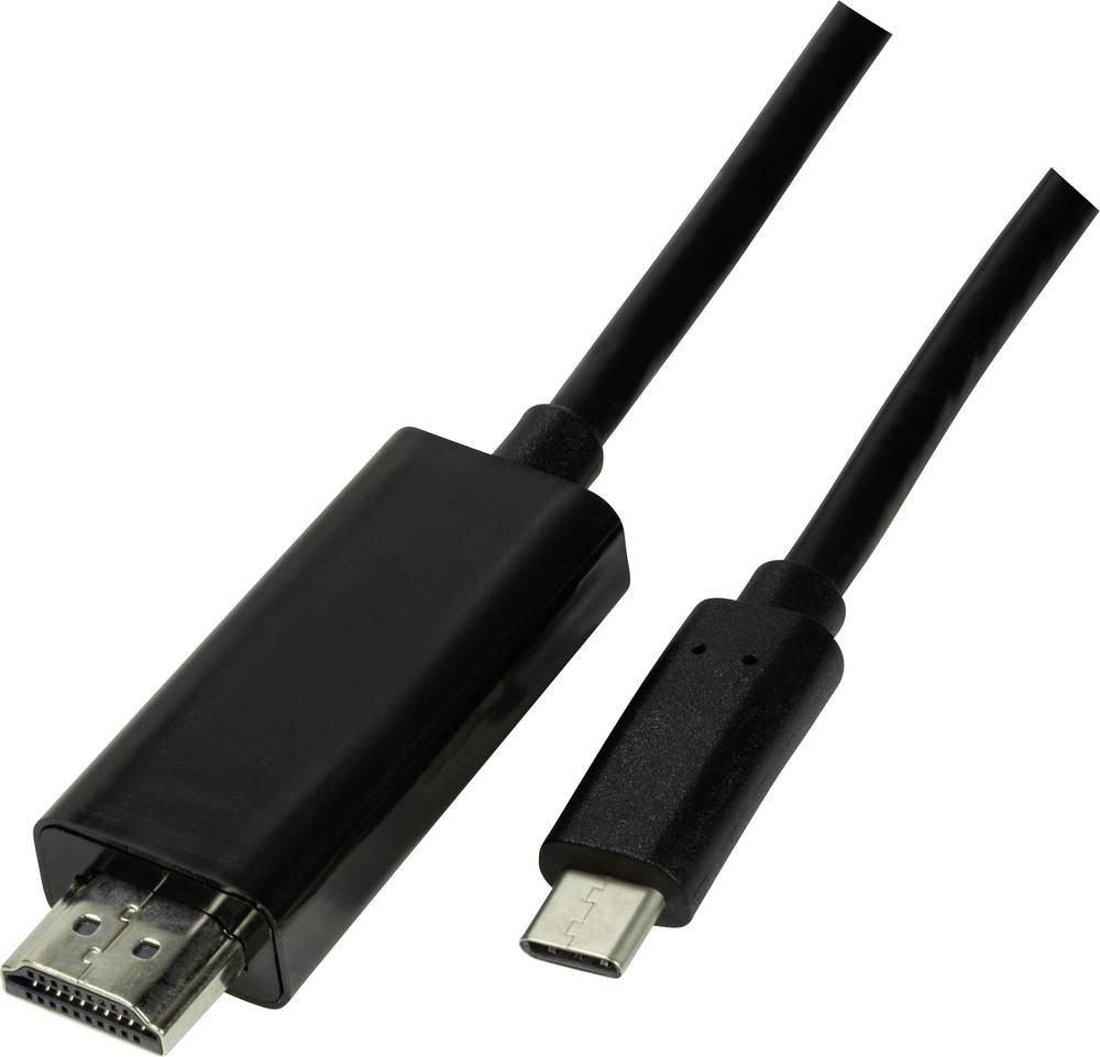 LogiLink USB-C / HDMI Adapterkabel USB-C Stecker, HDMI-A Stecker