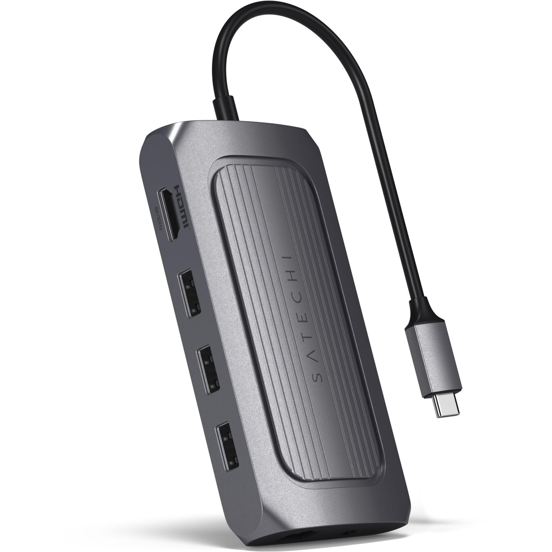 Satechi ST-U4MA3M replicatore di porte e docking station per laptop