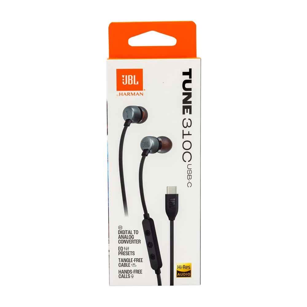 JBL Tune 310C Headset Wired In-ear Calls/Music USB Type-C Black - JBL