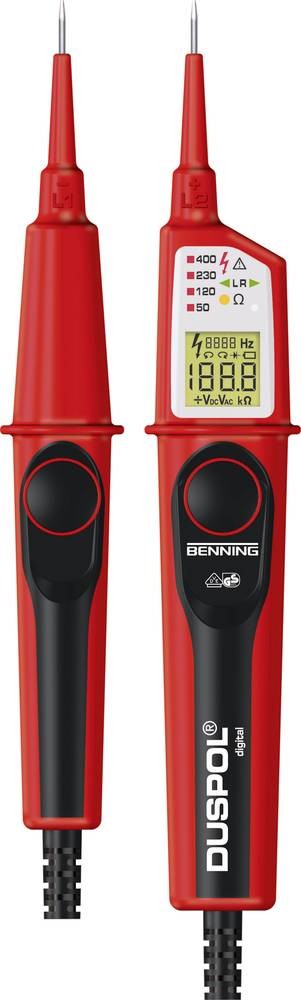 Benning DUSPOL digital Zweipoliger Spannungsprüfer kalibriert (ISO)