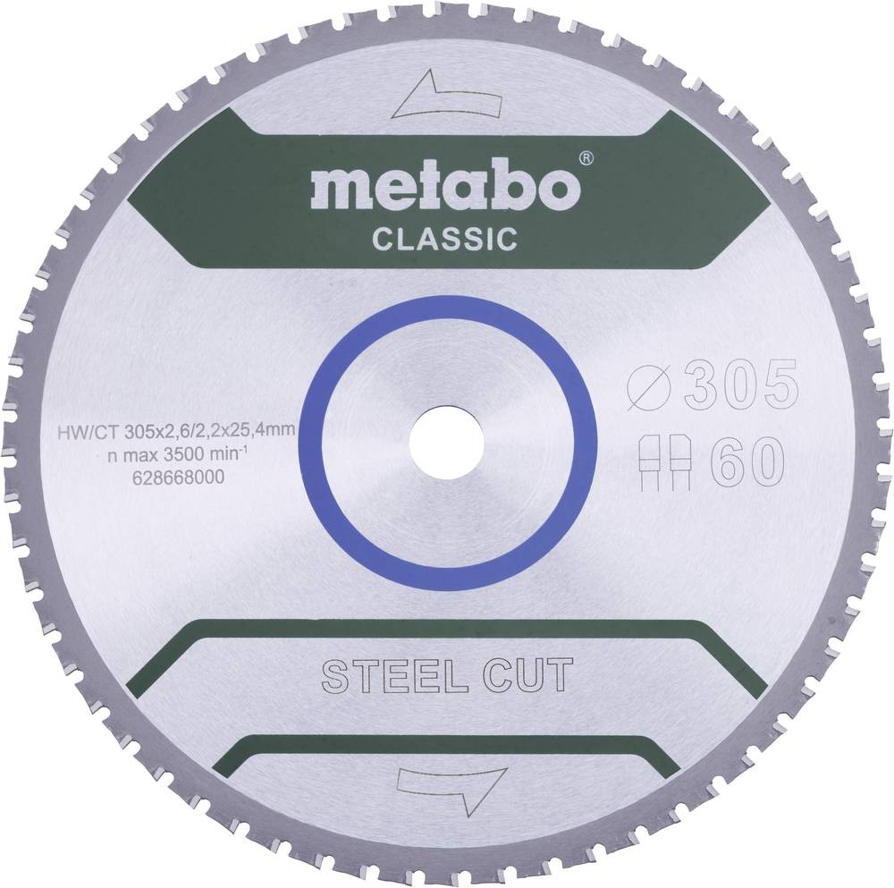 Metabo STEEL CUT CLASSIC 628651000 saw blade 165 x 20 x 1.2mm Zä