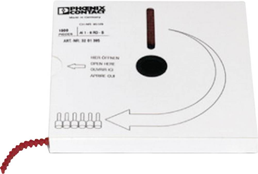 Phoenix Contact 3201385 Aderendhülse 1mm² Teilisoliert Rot 1000St.
