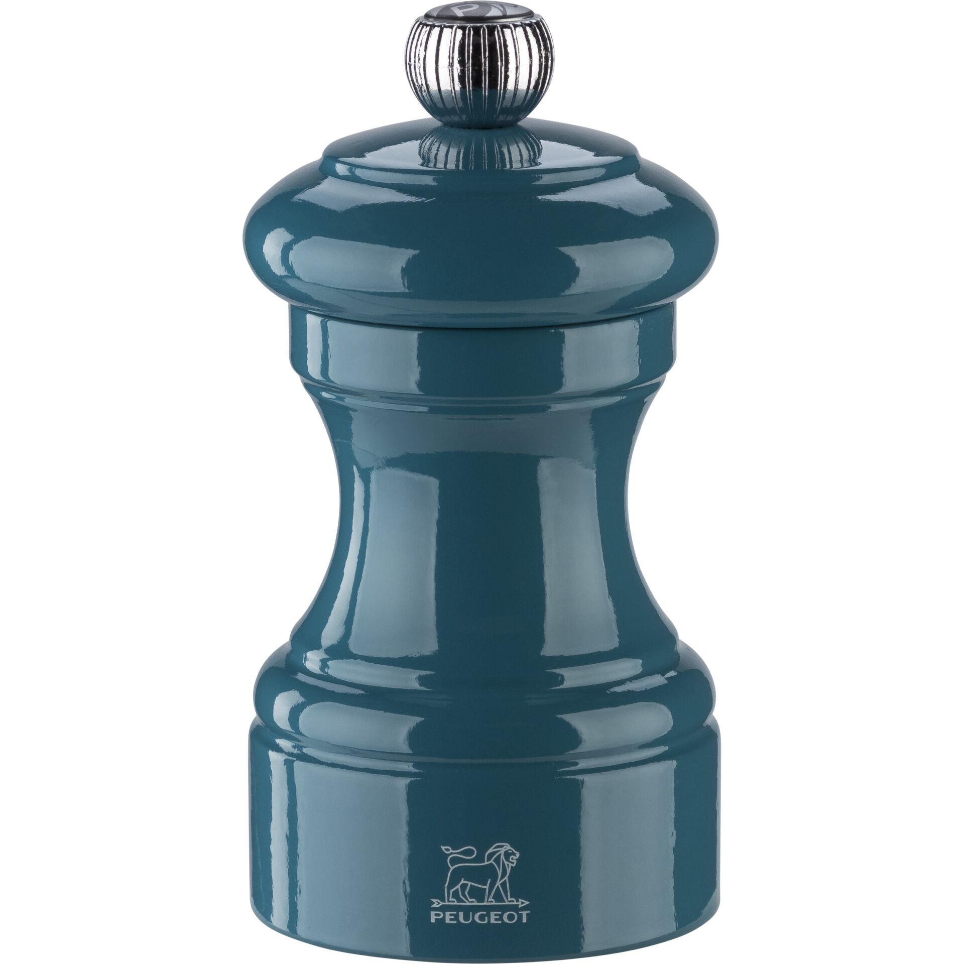 Peugeot Bistro Pfeffermühle 10 cm Pazifikblau lackiert wood