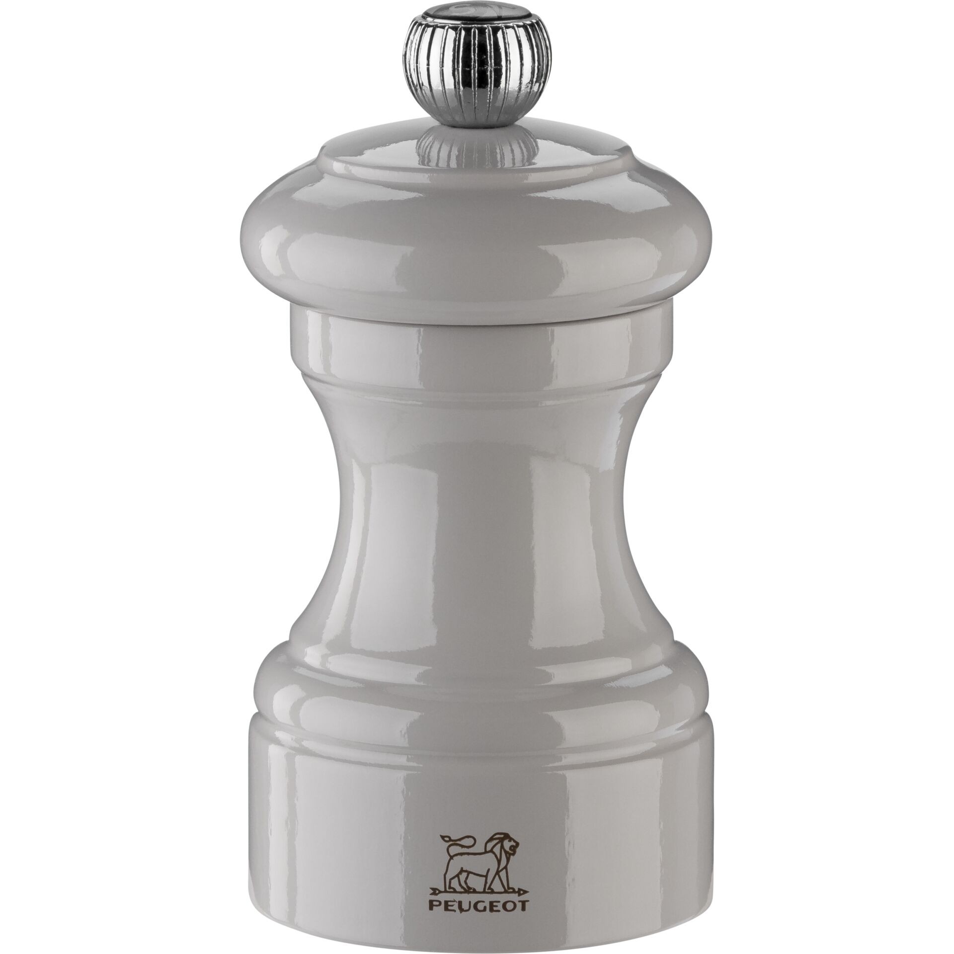 Peugeot Bistro Salzmühle 10 cm Perlgrau lackiertes madera