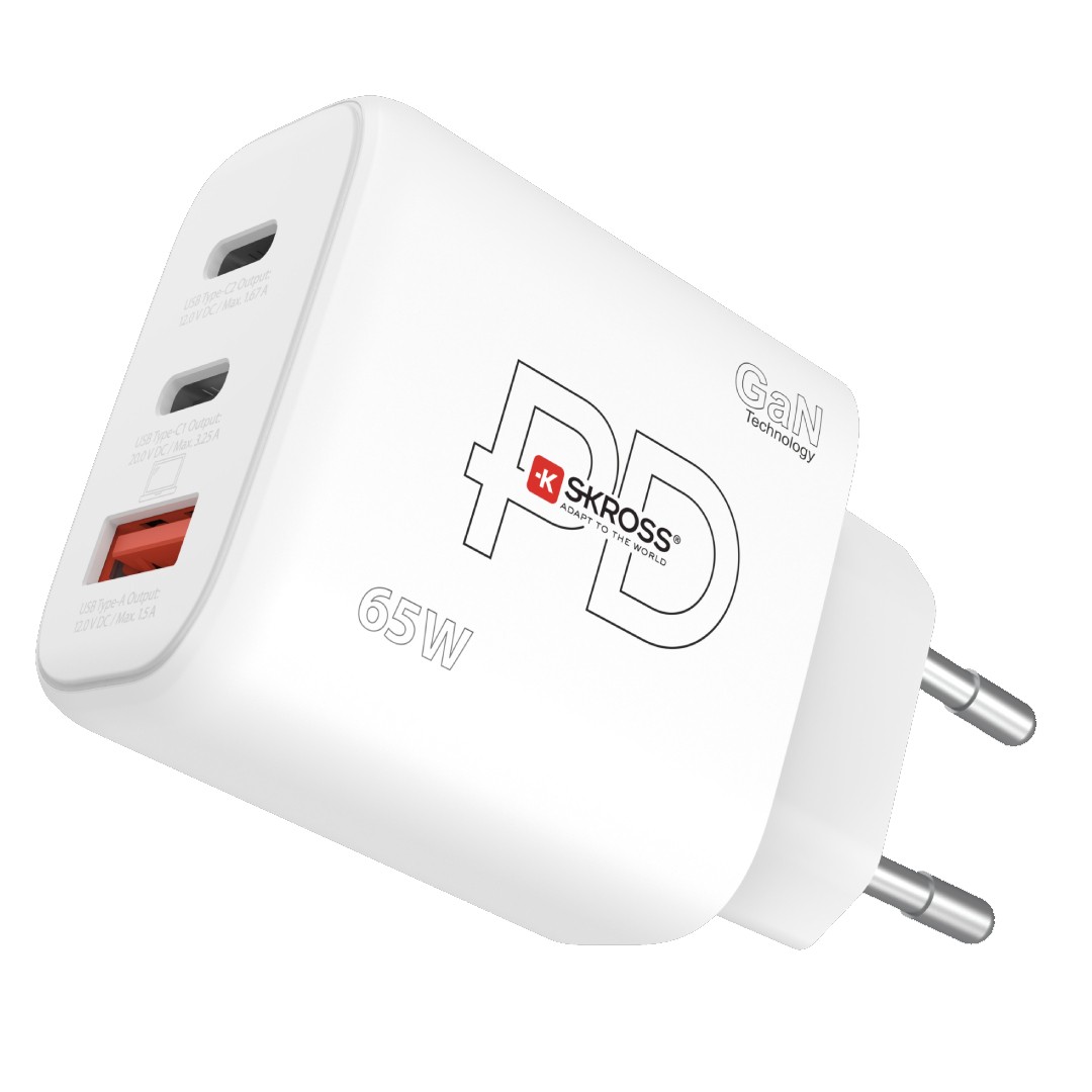 Skross SKCH001065WPDEUCN chargeur d'appareils mobiles Blanc Secteur