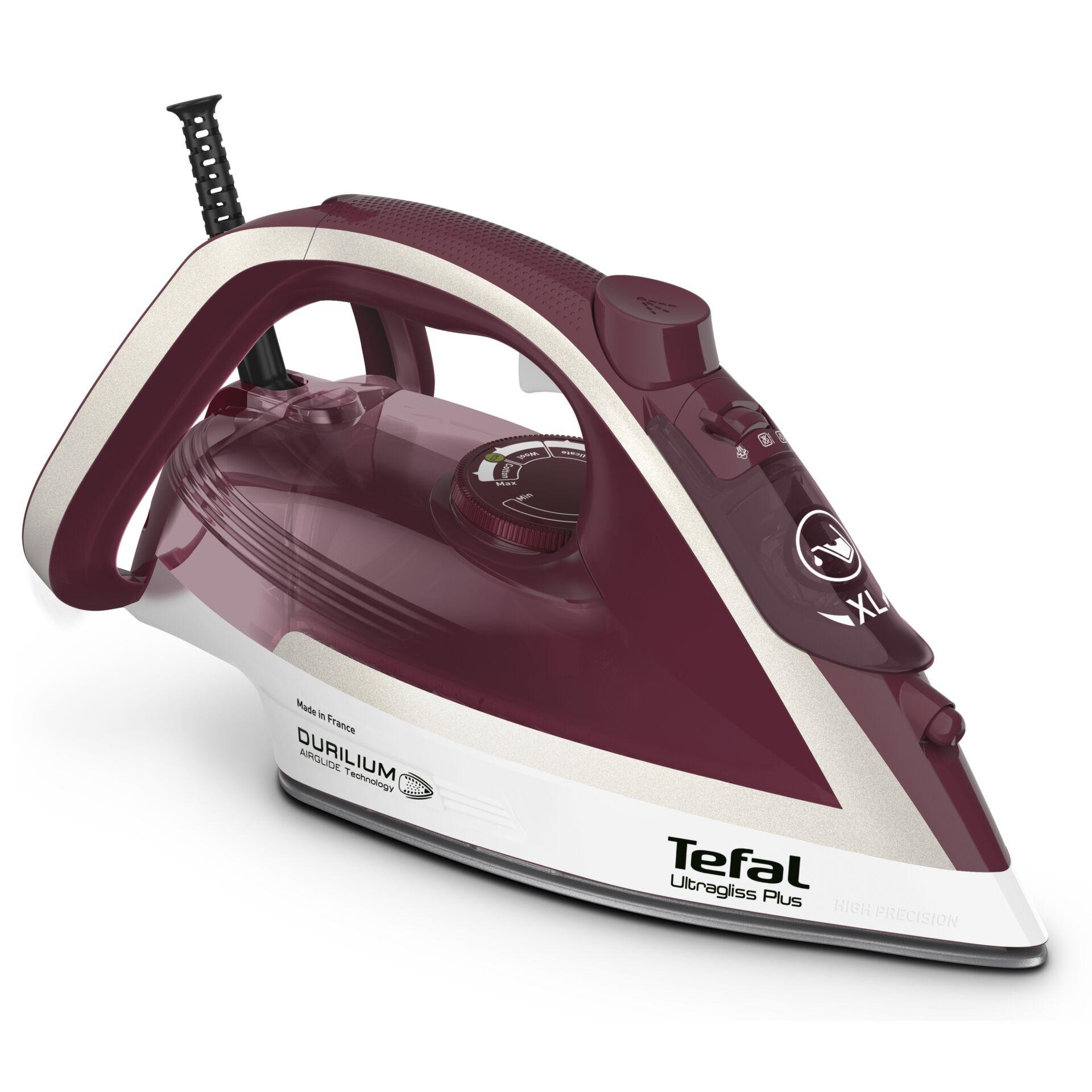 Tefal Ultimate Pure FV6810 Steam iron 2800 W Red, Silver - Tefal