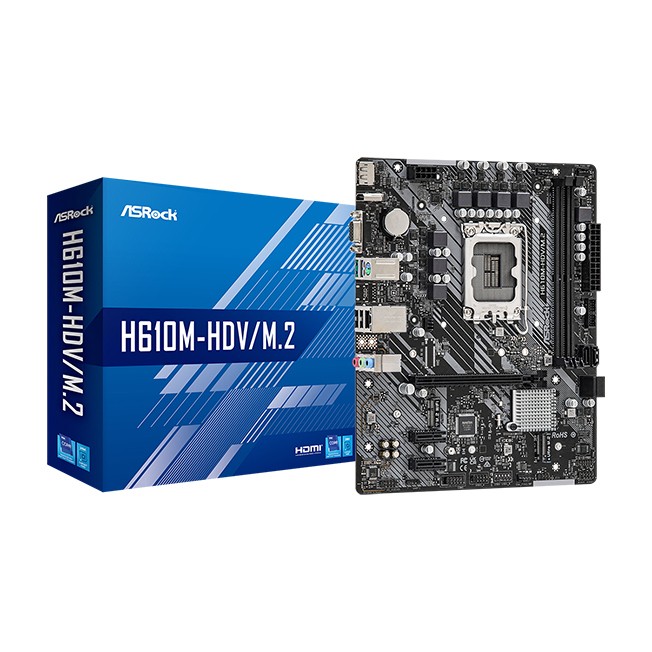 Asrock H610M-HDV/M.2 R2.0 Intel H610 LGA 1700 micro ATX - Asrock