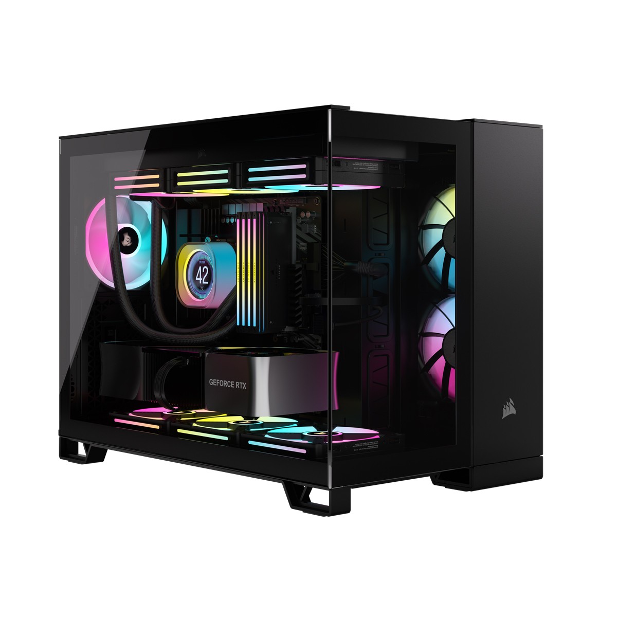 Corsair 2500X RGB Micro Torre Negro - Corsair 2500X RGB, Micro Torre,