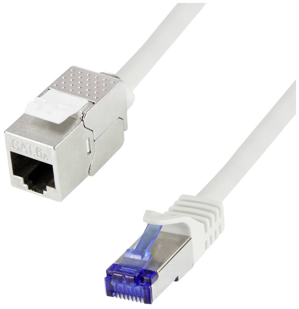 LogiLink CC5112S RJ45 Patchkabel CAT 6a S/FTP 20m Grau mit
