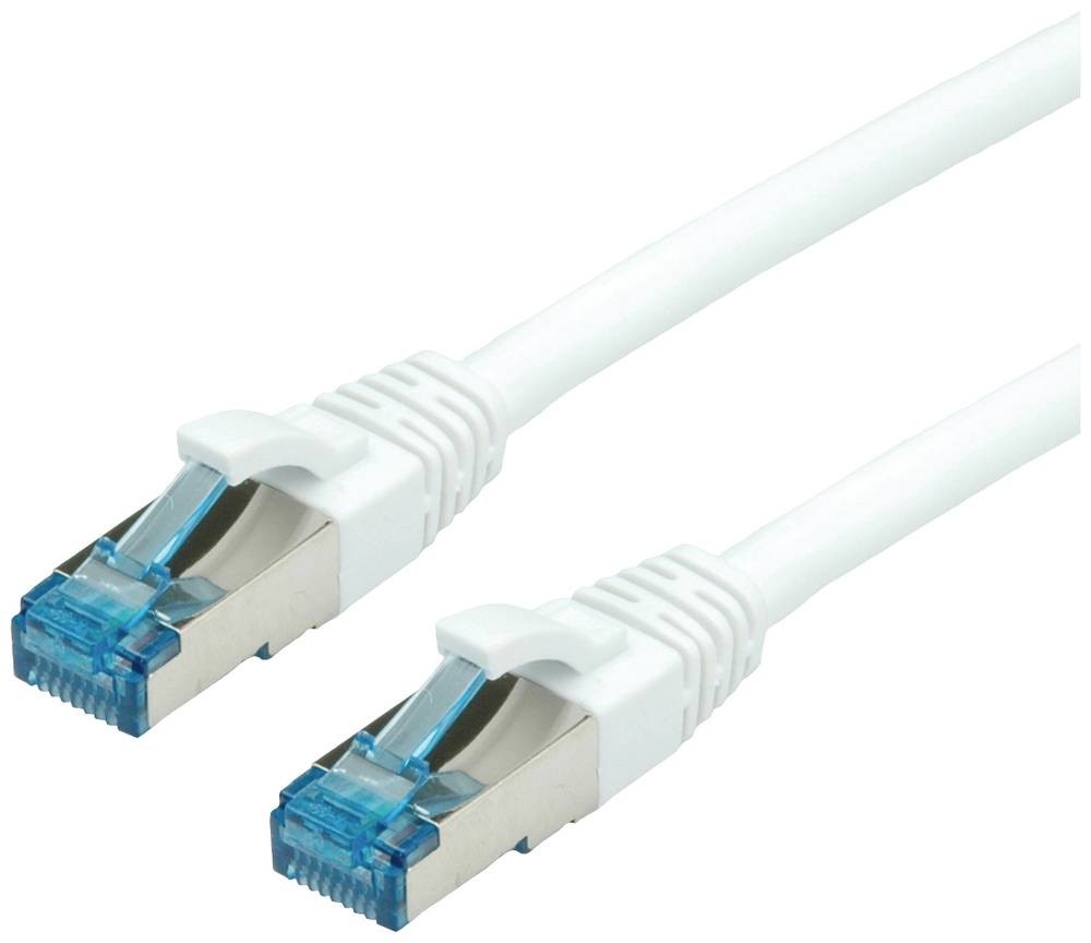 Value 21.99.1978 RJ45 Patchkabel CAT 6a S/FTP 15.00 m Weiß 1 St.