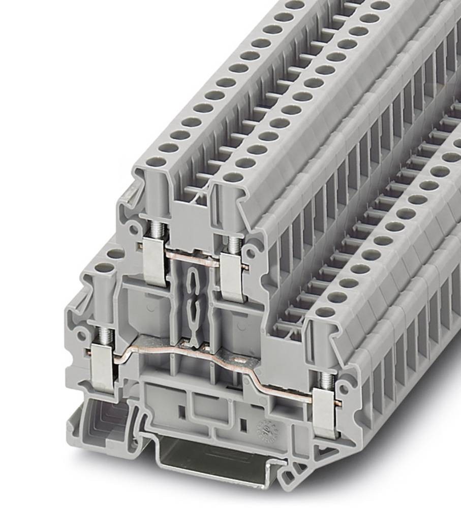 Phoenix Contact 3044636 Doppelstockklemme 5.2mm Schrauben grey 50St.