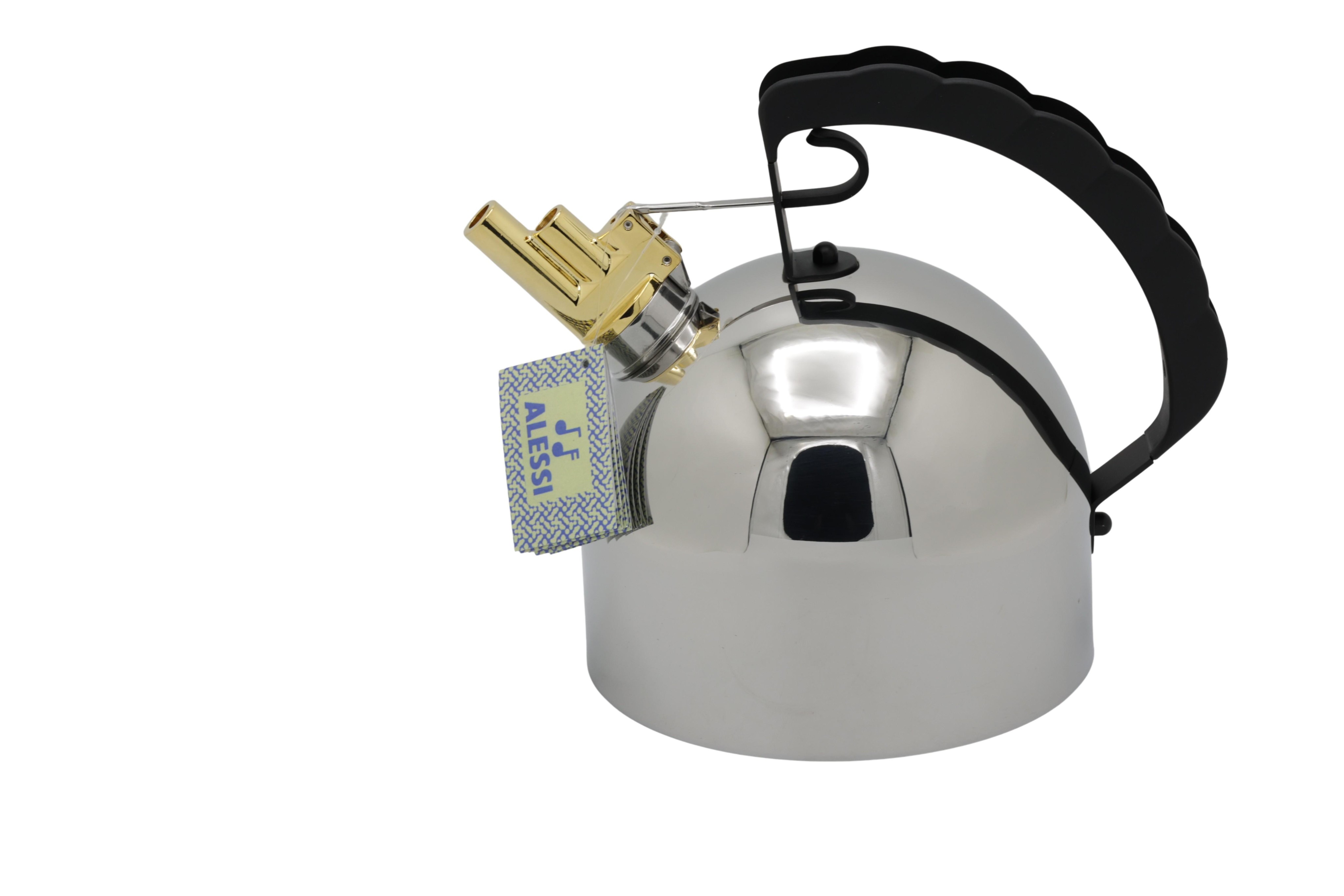 Alessi 9091 FM - Wasserkessel - stainless steel - with Stahlboden - Ø