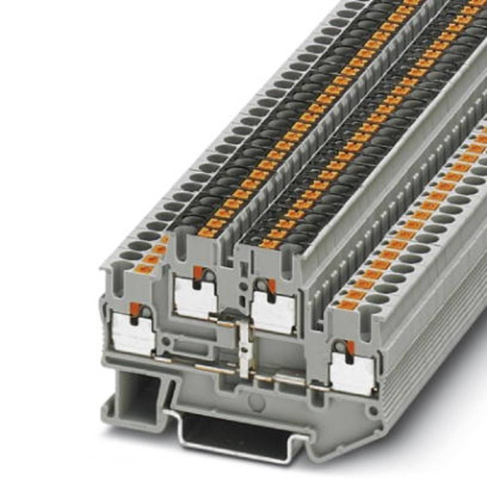 Phoenix Contact 3210583 Doppelstockklemme 5.2mm Schnellanschluss grey