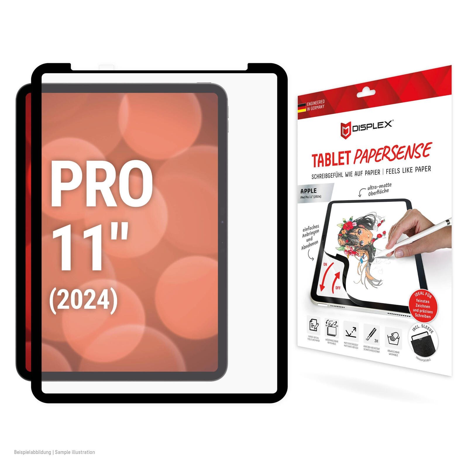 Displex TABLET PAPERSENSE for iPad Pro 11'' (2025/2024), removable